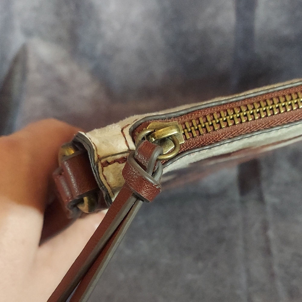 Sonoma Goods For Life Cowhide Print Crossbody Bag - Western Boho - NEW - Picture 9 of 11